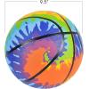 ArtCreativity Tie Dye Regulation Basketball for Kids, Bouncy Rubber Kick Ball for Backyard, Park, & Beach Outdoor Fun, Beautiful Rainbow Colors, Durable Outside Toys for Boys & Girls- Sold Deflated