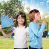 ArtCreativity Toy Fan Bubble Wand for Kids – Folding Toy Fan Bubble Wand with Cup, Extra Wand, and 2 Bags of Bubble Fluid – Toddler Bubble Wand for Boys and Girls – Outdoor Toys for Kids