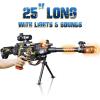ArtCreativity Toy Gun with Scope, Stand and Realistic Sound Effects – Military Toy for Boys Aged 8-12