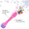 ArtCreativity Unicorn Bubble Wand, Light Up Unicorn Bubbles for Kids Ages 1-3, Bubble Blower for Toddlers with LED & Sound, Bubble Machine Great Gift Idea, Party Favor, Include Solution & Batteries
