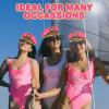 ArtCreativity Unisex Pink Captains Hat – 1 PC Adjustable Comfortable Sailor Hat for Halloween Costume with Snapback Closure – for Women and Men Costume Accessories