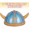 ArtCreativity Viking Helmet for Kids and Adults, 1PC, Viking Costume Helmet with Classic Horn Design, Viking Costume Prop for Halloween, Dress Up Parties, and Photo Booth, Unique Birthday Hat