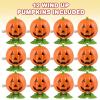 ArtCreativity Wind Up Pumpkin Halloween Toys, Set of 12, for Kids and Adults, Non-Candy Halloween Treats and Goodie Bag Fillers, for Hours of Fun and Active Play