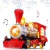 Bubble Blowing Toy Train & Bubble Leaf Blower for Kids