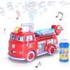 Fire Truck Toy with Bubble Blowing & Bubble Leaf Blower