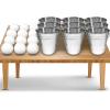 Gamie Bucket Ping Pong Ball Game Includes 9 Metal Buckets, 12 Balls, and 1 Number Sticker Sheet – Fun Party Activity for Kids and Adults, Carnival Games for Kids