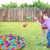 Gamie Duck Pond Matching Carnival Game for Kids, 36″ x 6″ Inflatable Pool & 20 Plastic Ducks with Numbers, Water Outdoor Game for Kids, Fun Memory Game for Backyard, Birthday Party Field Day Games(Floating Ring Toss Game)