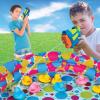 Gamie Duck Pond Matching Carnival Game for Kids, 36″ x 6″ Inflatable Pool & 20 Plastic Ducks with Numbers, Water Outdoor Game for Kids, Fun Memory Game for Backyard, Birthday Party Field Day Games(Duck’em Down Shooting Game)