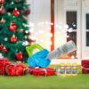 Light Up Xmas Santa Bubble Wand & Bubble Leaf Blower for Kids