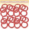 Plastic Carnival Rings – Pack of 24 – 2.5 Inch Rings for Ring Toss – Fun Target Toys – Cool Homemade School and Carnival Party Favors
