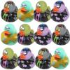 ArtCreativity 12 PCS Halloween Rubber Ducks, Zombie Rubber Duckies for Kids, Variety of Designs and Colors, Trick or Treat Supplies,Party Favors, Goodie Bag Filler, Halloween Themed Bathtub Toys