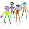ArtCreativity Bendable Zombie Toys for Kids – Pack of 12, 3.75” Halloween Figurines with Bendable Arms & Legs – Party Favors, Trick-or-Treat Goodie Bag Fillers, Classroom Rewards & Spooky Décor