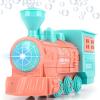 ArtCreativity Bubble Blowing Toy Train with Lights, Includes 2 Bottles Bubble Solution, Friction Powered LED Toy Train for Boys & Girls, Bubble Blower Machine Outdoor Activity, Birthday Gift for Kids