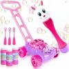 ArtCreativity Bubble Lawn Mower & Easter Bunny Bubble Wand, Easter Basket Stuffers for Toddler, Kids Bubble Blower Machine for 1-Year-Old Girl Gifts