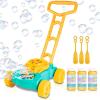 ArtCreativity Bubble Lawn Mower for Toddlers 1-3, Kids Bubble Machine for 1 Year Old Boy Gifts, Bubbles Blowing Push Toys for Kids, Summer Outdoor Gardening Toys for Birthday Gifts Boys & Girls(Yellow)