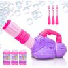 ArtCreativity Bubble Leaf Blower, Bubble Machine Outside Outdoor Toys for Toddlers 1-3, Summer Toys for Girls, for Kids, Preschool, First Birthday Gifts for Girls & Boys, Pink & Purple(Pink)