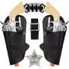 ArtCreativity Cowboy Toy Gun Holster and Belt 9 Piece Set for Kids. 2 Toy Pistols, 1 Sheriff Badge, 2 Gun Holsters, and 3 Play Bullets, 1 Adjustable Belt, Old Western Action Belt for Sheriff