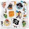 ArtCreativity Dragon Individual Temporary Tattoos for Kids – Bulk Pack of 144 Pre-Cut Dragons Tattoos in Assorted Designs, Non-Toxic 2 Inch – Dragon Tattoo Birthday Party Favors, Goodie Bag Stuffers(Pirate)