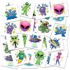 ArtCreativity Dragon Individual Temporary Tattoos for Kids – Bulk Pack of 144 Pre-Cut Dragons Tattoos in Assorted Designs, Non-Toxic 2 Inch – Dragon Tattoo Birthday Party Favors, Goodie Bag Stuffers(Alien)