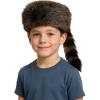ArtCreativity Faux Fur Raccoon Hat for Kids and Adults – Animal Coonskin Cap with Faux Fur Tail – Wild Frontiersman Davy Crocket Costume Accessory – Soft Plush Polyester Fabric