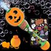 ArtCreativity Halloween Bubble Wand for Kids (2 Pack), 14″ Light Up Pumpkin Bubble Wand with LED & Halloween Music, Halloween Boo Basket Stuffers for Kids, Halloween Toys for Toddlers(Pack of 1)