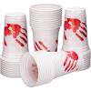 ArtCreativity Halloween Plastic Cups – 50 Pack Disposable 10oz Party Cups – Blood Print Drinkware for Kids & Adults, Scary Spooky Party Supplies, Horror Decorations, Haunted House & Trick or Treat
