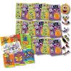 ArtCreativity Halloween Sticker Set & Mini Coloring Books: 36 Customizable Jack-O-Lantern Face Stickers and 12 Mini Coloring Books for Kids – Perfect Halloween Crafts and Party Favors!