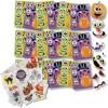 ArtCreativity Halloween Sticker Set & Temporary Tattoos: 36 Jack-O-Lantern Face Sticker Sheets and 144 Non-Toxic Tats for Kids – Perfect for Halloween Fun, Party Favors, Goodie Bags, and More!