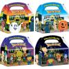 ArtCreativity Halloween Treat Boxes, Set of 12, Cardboard Candy Treat Bags with Carry Handles, Trick or Treat Supplies, Party Favors Halloween Candy Box for Sweets, Toys, Gifts, and More(Treat Boxes)