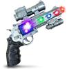 ArtCreativity Light Up Space Blaster Toy Gun for Kids, Super Ray Gun Blaster with Colorful Flashing LEDs and Sound, 9 Inch Hand Pistol with Batteries Included, Really Cool Play Gun for Boys and Girls