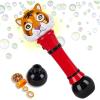 ArtCreativity Light Up Tiger Bubble Blower Wand, 12 Inch Illuminating Bubble Blower with Thrilling LED Effects for Kids, Batteries and Bubble Fluid Included, Great Gift Idea, Party Favor