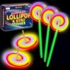 ArtCreativity Lollipop Glow Sticks for Kids – Set of 12 Spinner Light Up Sticks – Halloween Glow Stick Light Up Party Favors – Glow in The Dark Accessories