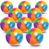 ArtCreativity Metallic Color Beach Balls – Pack of 12 – Summer Toys for Kids and Adults, Decorations for Hawaiian, Beach, Rainbow, and Pool Party, Beach Ball Party Favors for Boys and Girls