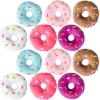 ArtCreativity Plush Donuts for Kids, Set of 12, Soft Stuffed Donut Toys in Assorted Colors, Cute Party Supplies, Easter Basket Fillers, 5 Inch