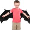 ArtCreativity Plush Wearable Bat Wings, 1 Pair, Kids’ Bat Halloween Costume Made of Soft Material, Dress Up Accessories for Boys and Girls in Black