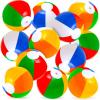 ArtCreativity Rainbow Inflatable Beach Balls Bulk (Pack of 12) Multicolored 12″ Floating Toddler Pool Toys, Summer Water Toys for Boys and Girls, Luau Party Decorations, Beach Essentials