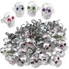 ArtCreativity Silver Plastic Skull Rings for Kids, Set of 144, Halloween Party Favors, Non-Candy Trick or Treat Supplies, Pirate-Theme Goodie Bag Fillers, Spooky Classroom Rewards for Boys and Girls