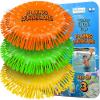 ArtCreativity Soft Water Frisbees for Kids, Soft Sports Discs (3 Pack), Beach Water Toys & Swimming Pool Toys for Kids, Backyard Fun Toy & Outdoor Summer Games, Birthday Gifts for Boys & Girls(Green  Orange & Yellow)