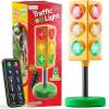 ArtCreativity Traffic Light – Teacher Classroom Must Haves Supplies, 8 Modes with Remote -Classroom Decor, Kindergarten Educational Lamp -Real Traffic Light Rotation Mode, Red Lights Green Lights Game
