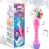 ArtCreativity Unicorn Bubble Wand, Light Up Unicorn Bubbles for Kids Ages 1-3, Bubble Blower for Toddlers with LED & Sound, Bubble Machine Great Gift Idea, Party Favor, Include Solution & Batteries