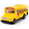 ArtCreativity Yellow School Bus Toy with Flashing Lights & Sound, Friction Powered 1/16 Scale School Bus Toy for Kids with 4 Sounds & Lights, Back & Side Doors Open, Easter Gifts for Kids Ages 3+