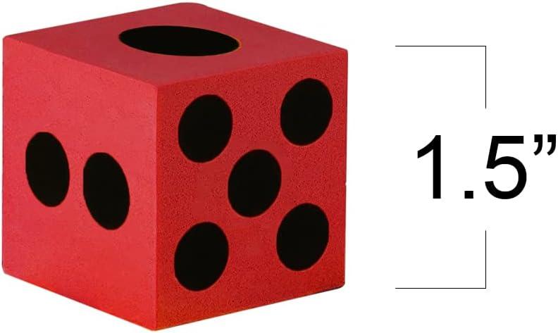 imageArtCreativity Foam Dice for Kids Bulk Set of 48 15 Inch Large Multicolored Hexahedron Dice Great for Classroom Casino Party Decorations Board Games48 Pack