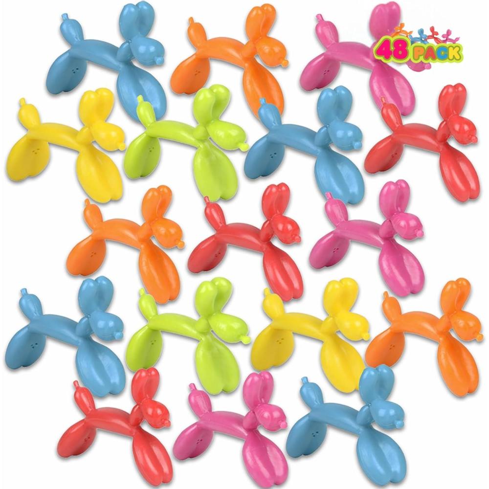 imageArtCreativity Balloon Dog Bendable Toys Set of 48 Mini Dogs Toy in Assorted Colors Mini Figures Pinata Stuffers Balloon Dog Party Favors Goody Bag Fillers for Birthday Party Favors for Kids