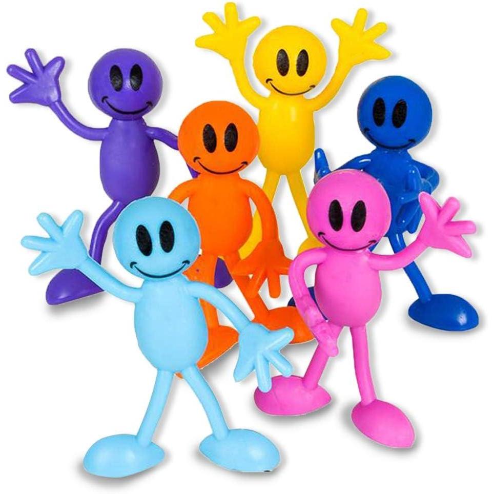 imageArtCreativity Bendable Smile Figures  12 Smiley Face Flexible Toys for Kids ampamp Adults Party Favors Goody Bag Stuffers Easter Basket ampamp Piata Fillers