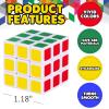 48 Pack Mini Rubix Cube Set – Bulk Ultra Portable Fidget Cubes for Kids and Adults – 3D Puzzle for Fidgeting, Stress Relief, and Learning – Mini Puzzle Party Favors