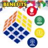 48 Pack Mini Rubix Cube Set – Bulk Ultra Portable Fidget Cubes for Kids and Adults – 3D Puzzle for Fidgeting, Stress Relief, and Learning – Mini Puzzle Party Favors