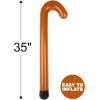 ArtCreativity 2 Pieces Large Inflatable Cane Prop – 35 Inches, Brown & Black Inflatable Kids Toy Canes, Over The Hill Party Supplies, 40th, 50th, 60th Birthday Decorations, 100 Days of School Costume