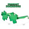 ArtCreativity 24 PCS St Patrick’s Day Shamrock Glasses – Saint Patricks Day Accessories with UV400 Protection for Irish Costume Party, Photo Props, Parade, Party Favors – Green Clover Sunglasses