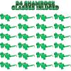 ArtCreativity 24 PCS St Patrick’s Day Shamrock Glasses – Saint Patricks Day Accessories with UV400 Protection for Irish Costume Party, Photo Props, Parade, Party Favors – Green Clover Sunglasses