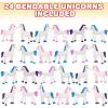 ArtCreativity 24 Pcs Bendable Unicorns Toys for Girls, Flexible Easter Gift Toys Unicorn Figurines, Easter Basket Essentials, Cupcake Toppers, Piñata Fillers, Birthday Party Favors, Goodie Bag Stuffer